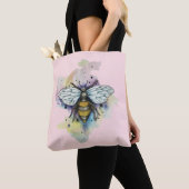 Niedliche Bienen- und Regenbogenwaschbeutel Tasche (Von Nahem)