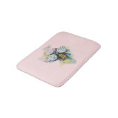 Niedliche Bienen- und Regenbogenwaschmatte Badematte (Schrägansicht)