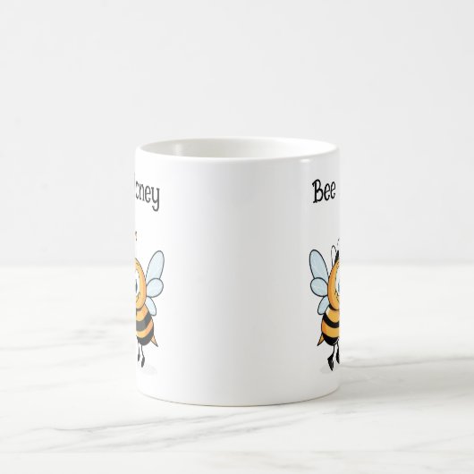 Niedliche Bienen Valentine Kaffeetasse (Mittel)
