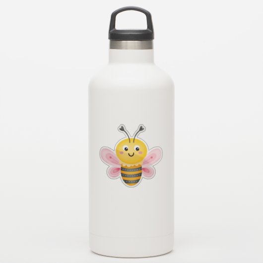 Niedliche Bienenaufkleber Aufkleber (Wassserflasche)