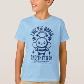 Niedliche Bienenautismus-Bewusstsein April Wear Bl T-Shirt (Vorderseite)