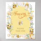 Niedliche Bienenfavoriten Poster (Vorne)