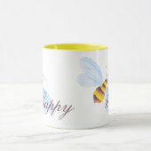 Niedliche Bienengelbbraun oder Sondertext Tasse (Zentrum)