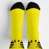 Niedliche Bienenglücksocken Socken (Oben)