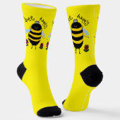 Niedliche Bienenglücksocken Socken (Gewinkelt)