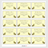 Niedliche Bienenindividueller Lieferadresse Kinder Aufkleber (Blatt)