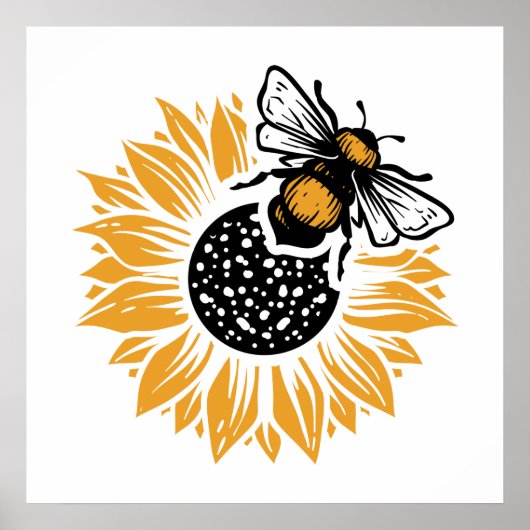 niedliche Bieneninsektenliebhaber Poster (Vorne)