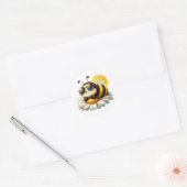 Niedliche Bienenkleber Runder Aufkleber (Umschlag)