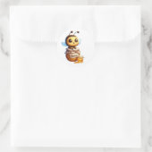 Niedliche Bienenkleber Runder Aufkleber (Tasche)