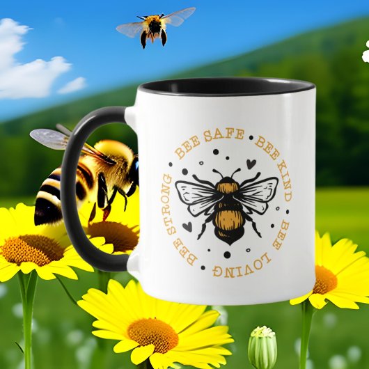 niedliche Bienenliebhaber inspirieren zu einem Mon Tasse