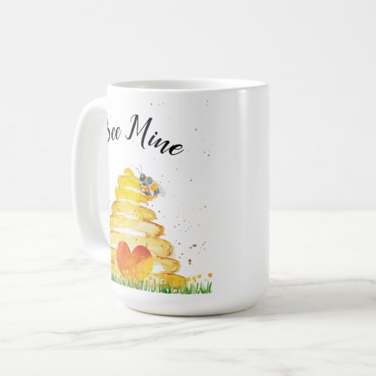 Niedliche Bienenmine Kaffeetasse (Vorderseite Links)