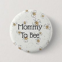 Niedliche Bienenmuster-Mommy zum Baby-Duschknopf