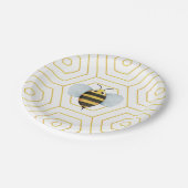 Niedliche Bienenpapier-Teller Pappteller (Schrägansicht)