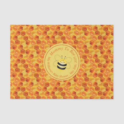 Niedliche Bienenschaum-Dusche Seidenpapier (Vorderseite)