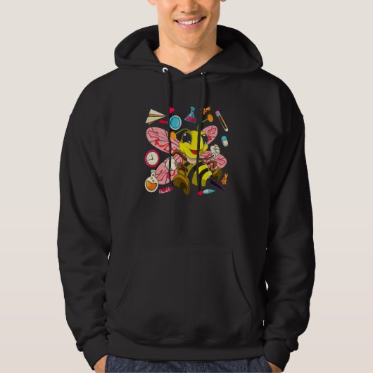 Niedliche Bienenschule Hoodie (Vorderseite)