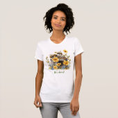 Niedliche Bienensüße Wildblume Frauenhemd T-Shirt (Vorne ganz)