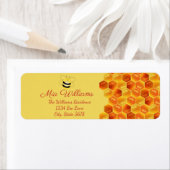 Niedliche Bienenthäppchen Baby Dusche Rücksendeadr (Insitu)