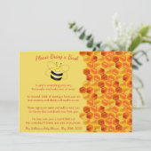 Niedliche Bienenthäppchen Kinderdusche buchen Einladung (Stehend Vorderseite)