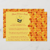 Niedliche Bienenthäppchen Kinderdusche buchen Einladung (Vorne/Hinten)