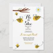 Niedliche Bienenvölker - Aufdeckung einer Einladun Einladung (Vorderseite)