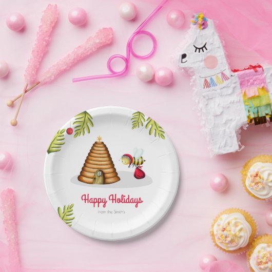 Niedliche Bienenweihe Pappteller (Party)