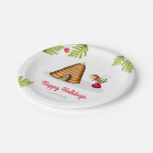 Niedliche Bienenweihe Pappteller (Schrägansicht)