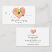 Niedliche Bienenzuchtkarte Visitenkarte (Vorne/Hinten)