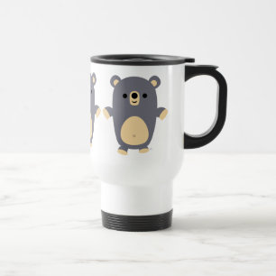 Niedliche Big Blue Cartoon Bear Tasse