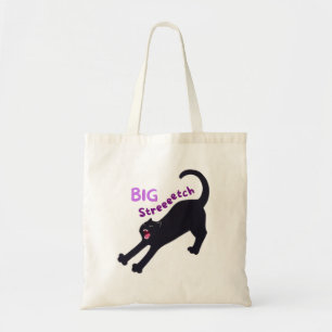 Niedliche Big Stretch Black Cat - Für Katzen Liebh Tragetasche