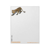 Niedliche bigcat - TIGER - Konservierung - Notizblock (Rotiert)