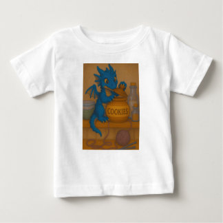 Niedliche Biggye-Baby-Blue-Sturm-Drachen-Cookies F Baby T-shirt