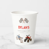 Niedliche Bikes zum Geburtstag Pappbecher (Vorderseite)