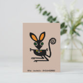 Niedliche BILBY - gefährdetes Tier - Mädels - Postkarte (Stehend Vorderseite)