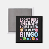 Niedliche Bingo-Neuheit für Männer Bingo Lover Bin Magnet (Vorderseite/Rückseite)