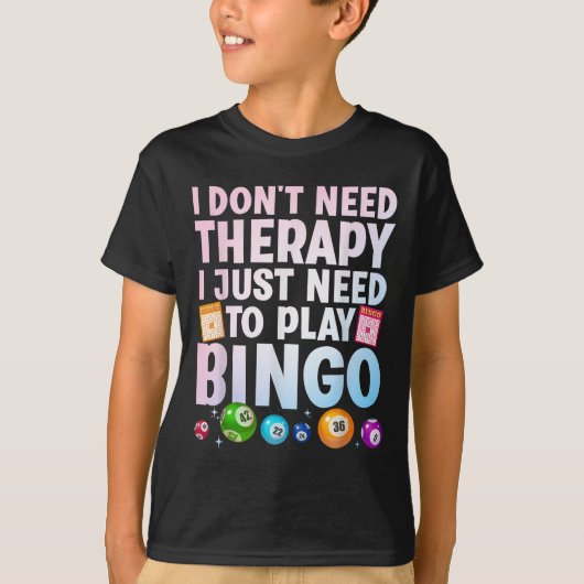 Niedliche Bingo-Neuheit für Männer Bingo Lover Bin T-Shirt (Vorderseite)