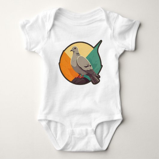 NIEDLICHE BIRD BABY STRAMPLER (Vorderseite)