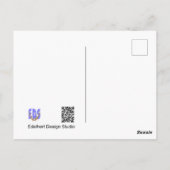 Niedliche Bird DIY Postkarte (Rückseite)