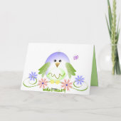 Niedliche Birdie Karte (Rückseite)