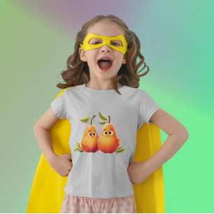 Niedliche Birnen aus Cartoon - Niedliche Birnen mi T-Shirt