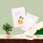 Niedliche Birnen Dankeskarte