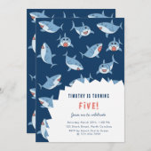 Niedliche Birthday Party Einladung (Vorne/Hinten)