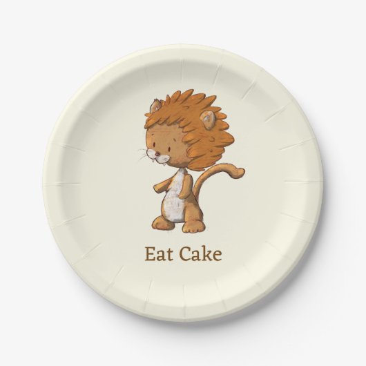 Niedliche Birthday Party Pappteller (Vorderseite)