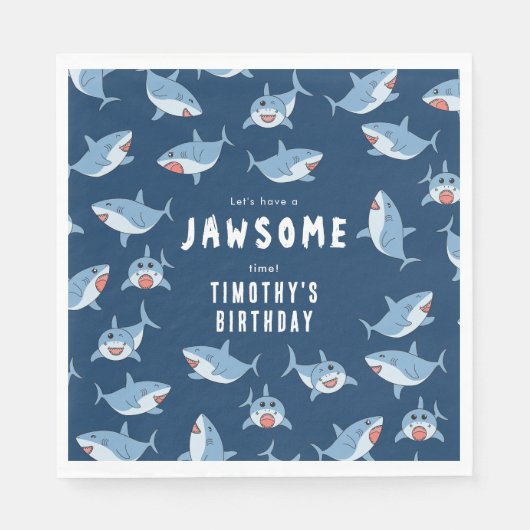 Niedliche Birthday Party Serviette (Vorderseite)