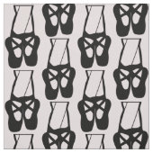 Niedliche Black Ballet Slippers und ein Pointe-Mus Stoff (Muster)