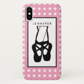 Niedliche Black Ballet Slippers und Pointe Case-Mate iPhone Hülle (Rückseite)