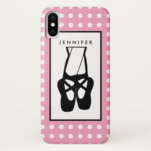 Niedliche Black Ballet Slippers und Pointe Case-Mate iPhone Hülle (Rückseite)