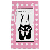 Niedliche Black Ballet Slippers und Pointe Kleine Geschenktüte (Vorderseite)