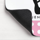Niedliche Black Ballet Slippers und Pointe Mousepad (Ecke)