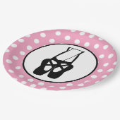 Niedliche Black Ballet Slippers und Pointe Pappteller (Schrägansicht)