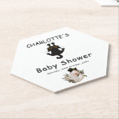 Niedliche Black Cat and Book Baby Dusche Untersetzer (angewinkelt)
